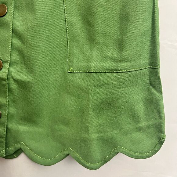 Smak Parlour Lime Green Campus Mini Skirt - Picture 6 of 6
